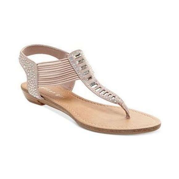 Madden Girl Triixie T-Strap Flat Sandals - Picture 1 of 6